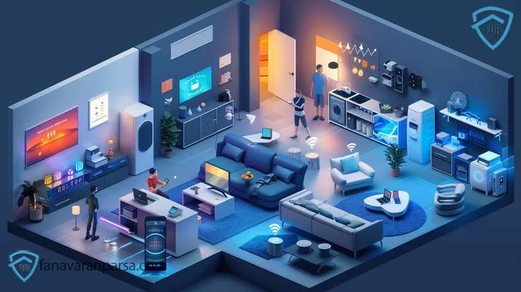 اینترنت اشیاء (IoT) و خانههای هوشمند 3 خانههای هوشمند راحتی، صرفهجویی در انرژی، امنیت بیشتر و کنترل از راه دور را فراهم میکنند.